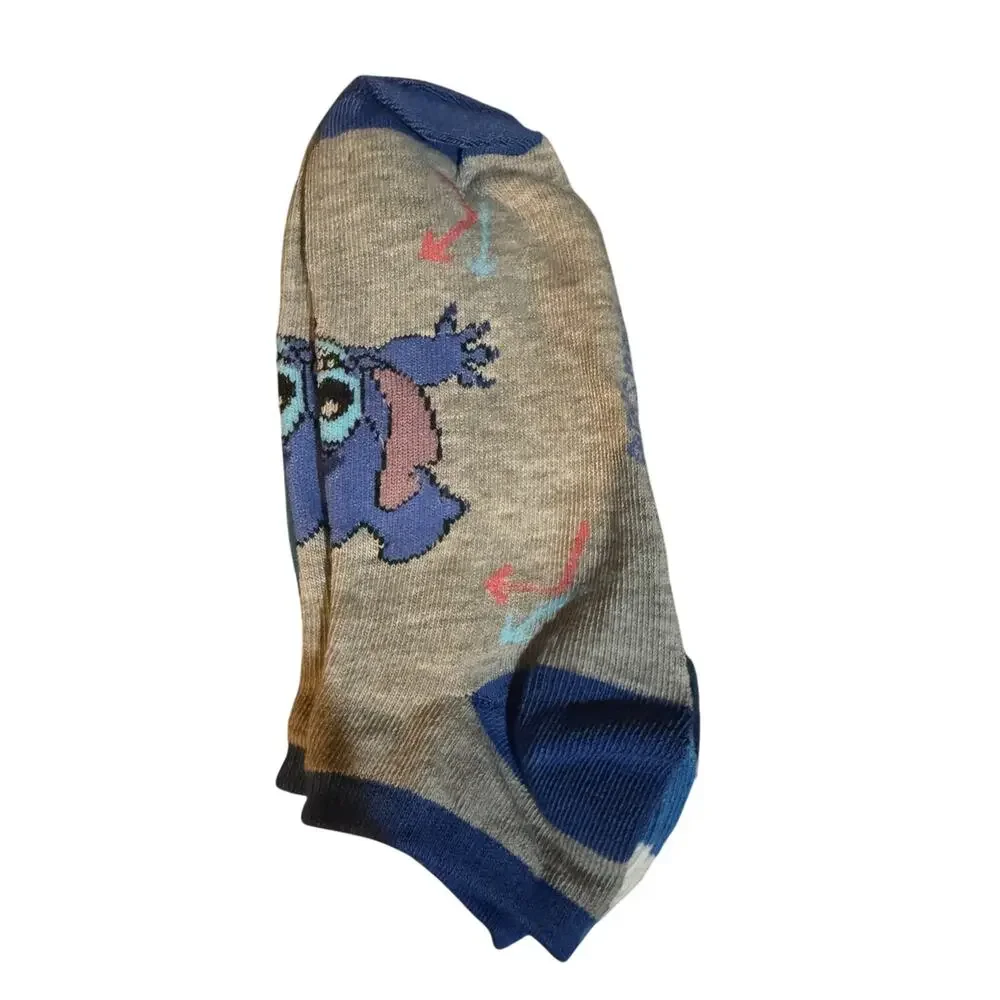 NWT Disney Stitch n Angel 6 pairs of socks adult  sz 9-11